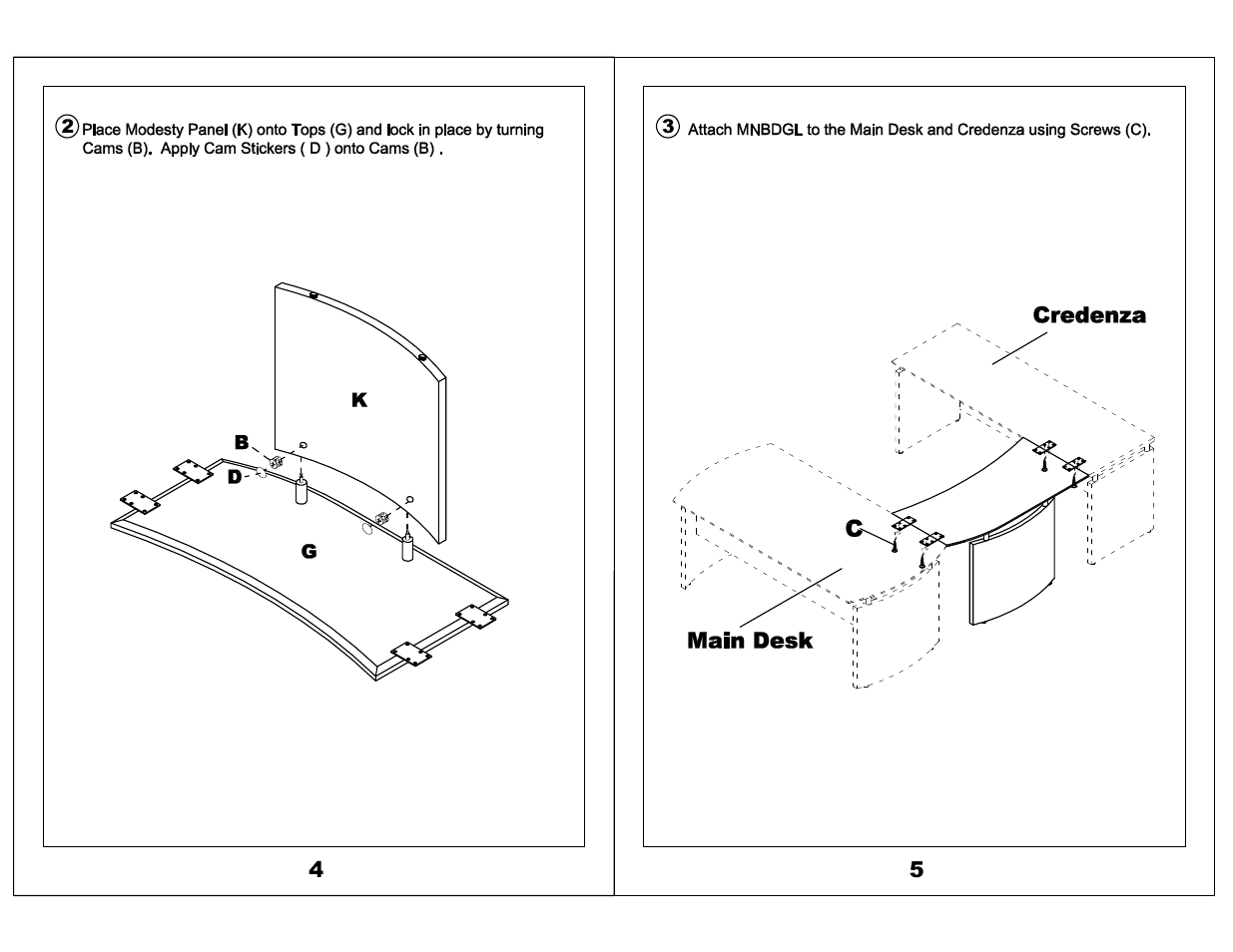 Mayline Bridge, Left Medina Series User Manual | Page 3 / 3