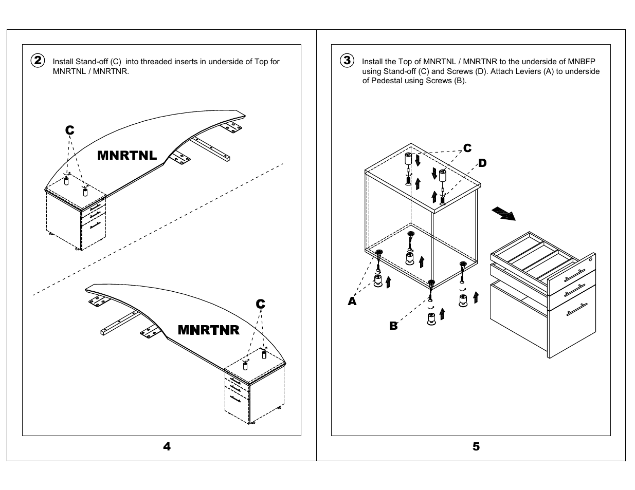 Mayline MNBFP Medina Series User Manual | Page 3 / 4