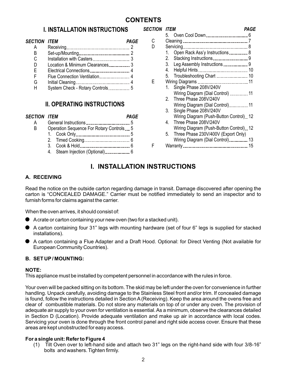 Bakers Pride GDCO-E User Manual | Page 2 / 16