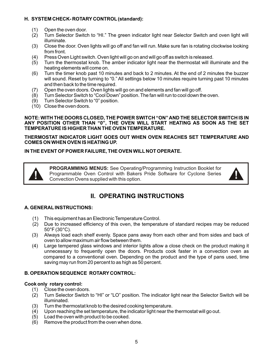 Bakers Pride GDCO-E User Manual | Page 5 / 16
