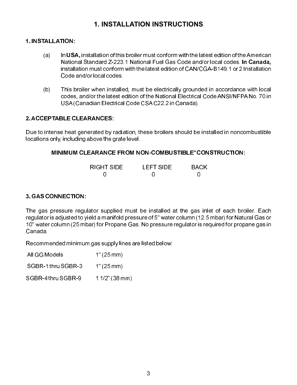 Bakers Pride SGBR User Manual | Page 3 / 12