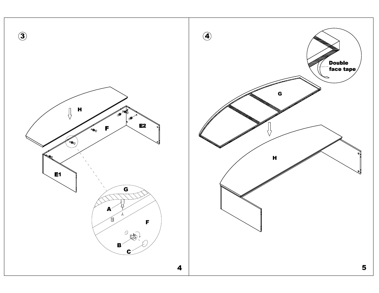 Mayline Reception Counter w/Marble Top Sorrento Series User Manual | Page 3 / 5