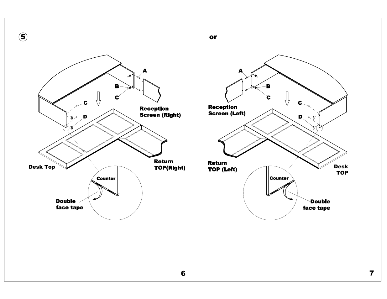 Mayline Reception Counter w/Marble Top Sorrento Series User Manual | Page 4 / 5