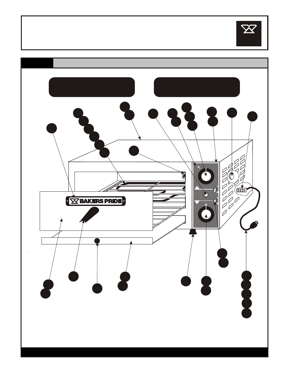 Px-14 / px-16, Px-14 / 16 (new style), Electric countertop oven | Bakers Pride PX-16 User Manual | Page 2 / 4