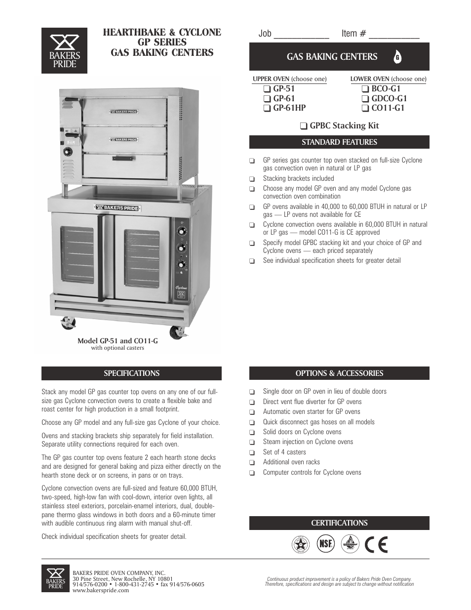 Bakers Pride GP-61HP User Manual | 2 pages