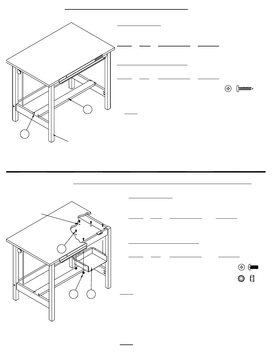 Mayline Forester Wood 4-Post Table User Manual | Page 3 / 4