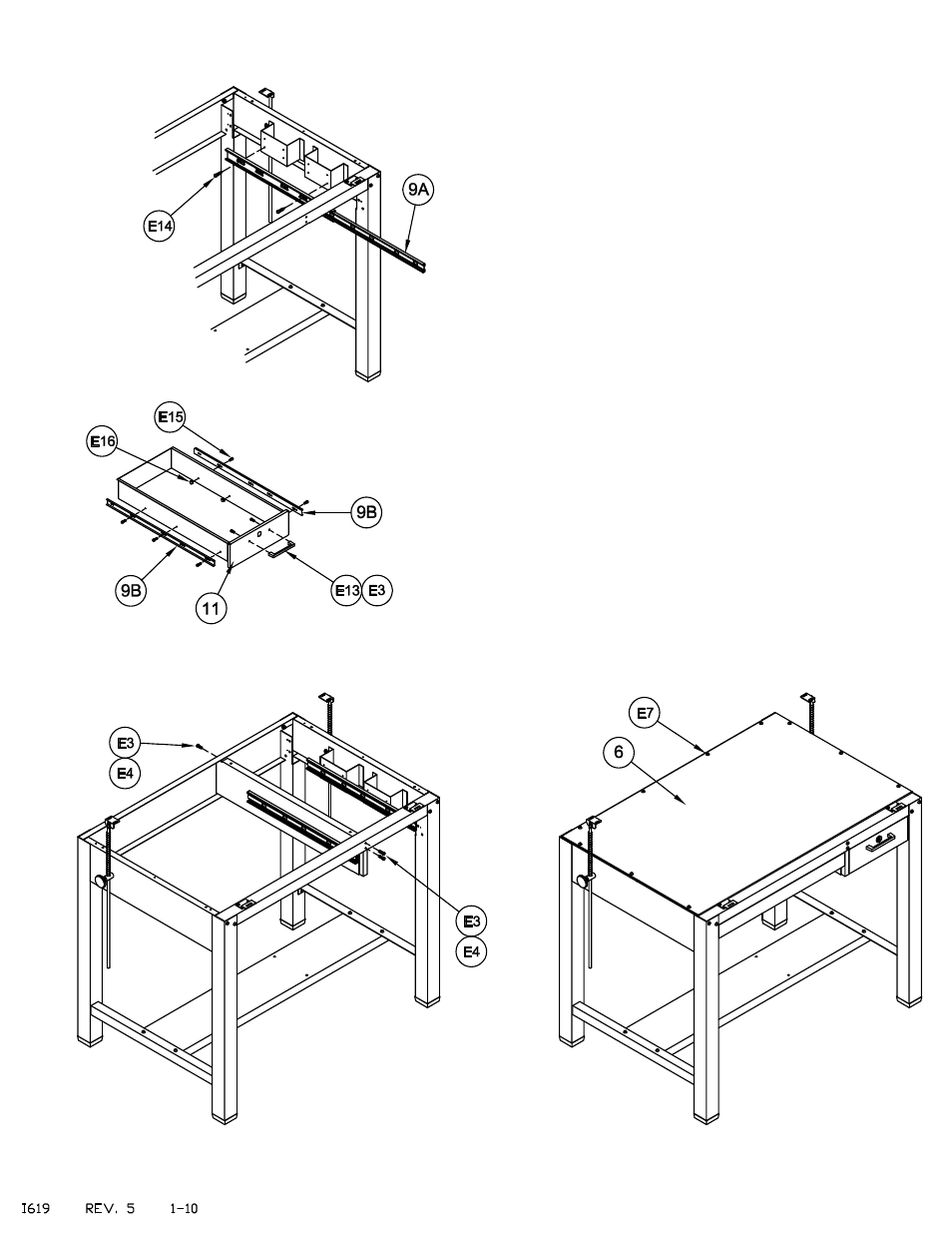 Mayline Ranger 4-Post Table w/ Ligh User Manual | Page 3 / 3