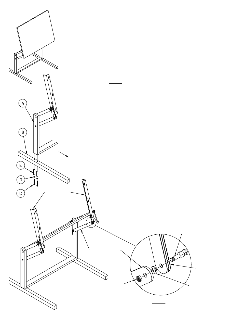 Mayline Dual Adjustment Drafting Table User Manual | 3 pages