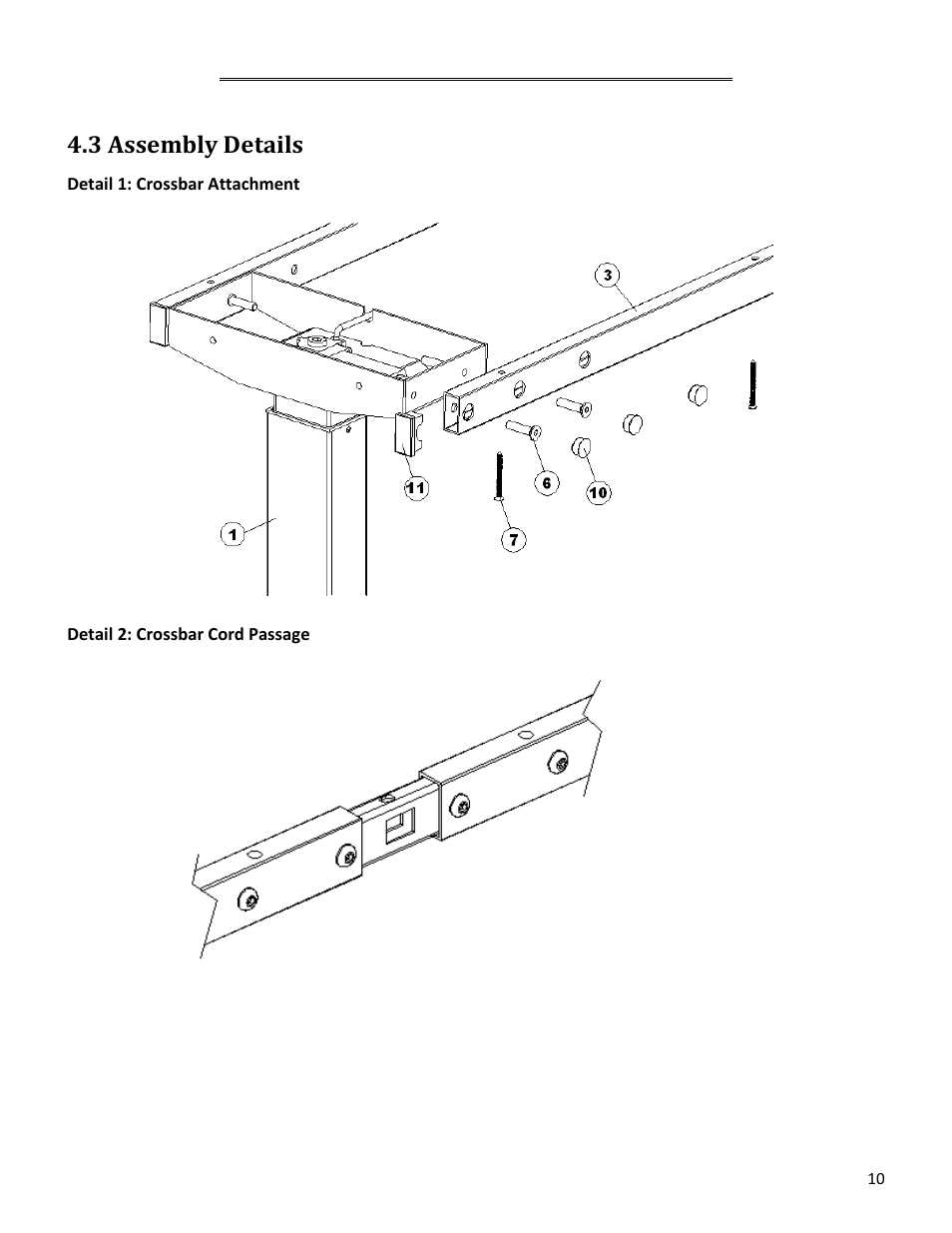 Assembly instructions - base/top | Mayline RGE User Manual | Page 10 / 13