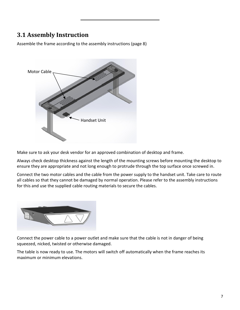 1 assembly instruction, Ssembly, Nstruction | Mounting guidelines | Mayline RGE User Manual | Page 7 / 13