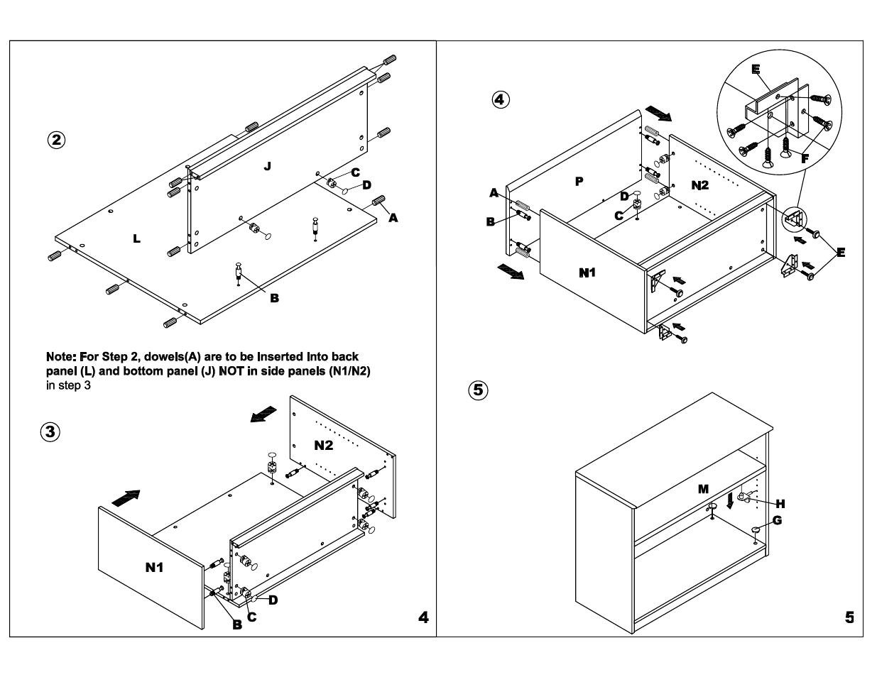 Mayline VB2 Bookcase, 2-Shelf User Manual | Page 3 / 4