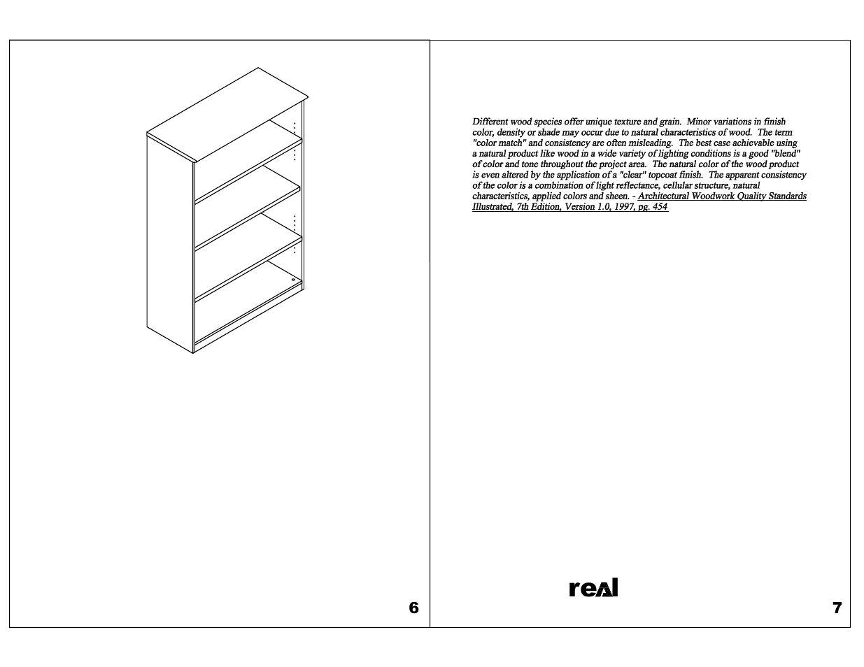 Ore l ffice, Real office care instructions | Mayline VB4 Bookcase,4 Shelf User Manual | Page 4 / 4