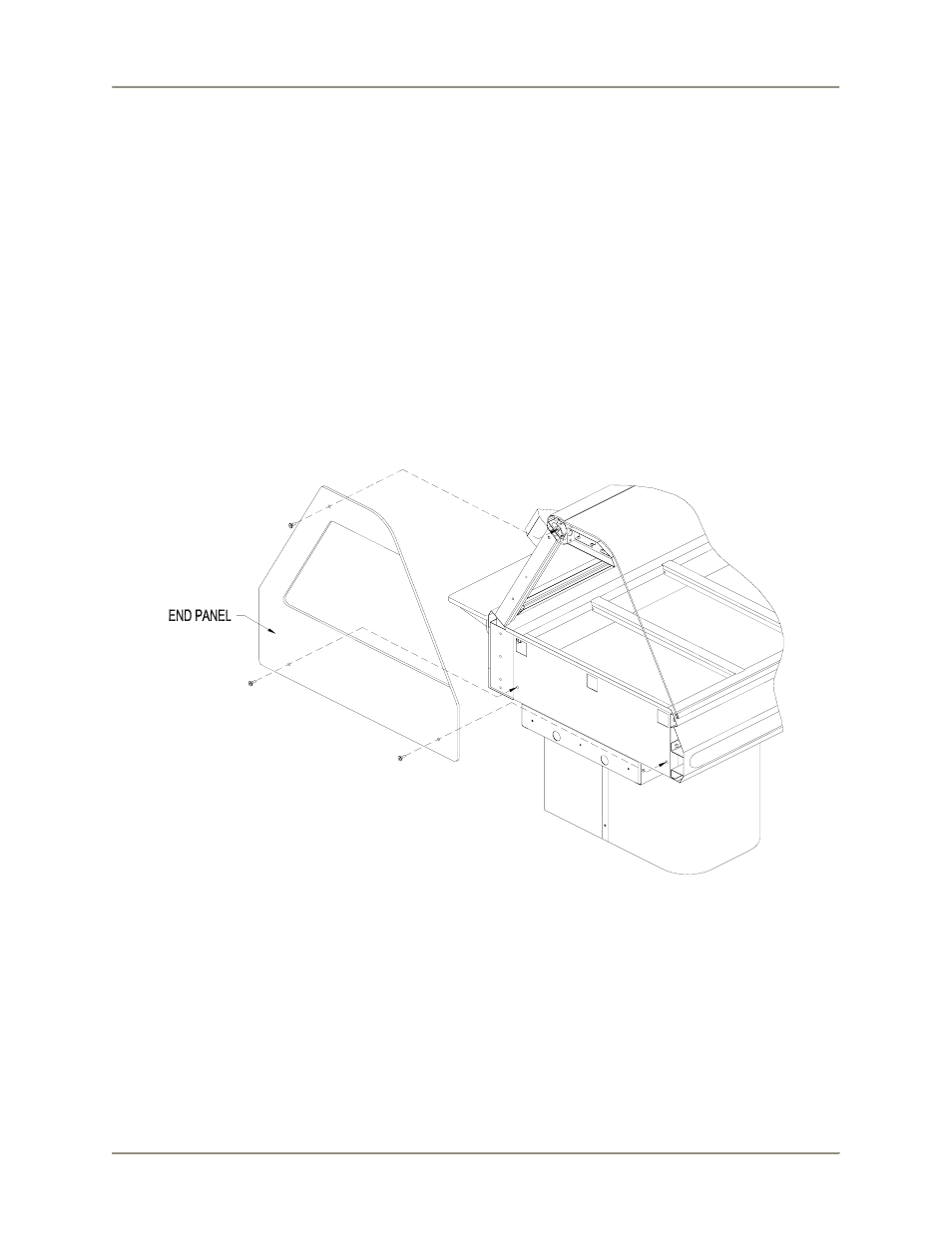 Front and rear cover attachment, End panel mounting | BKI Heated Display Merchandisers CSWG User Manual | Page 15 / 36