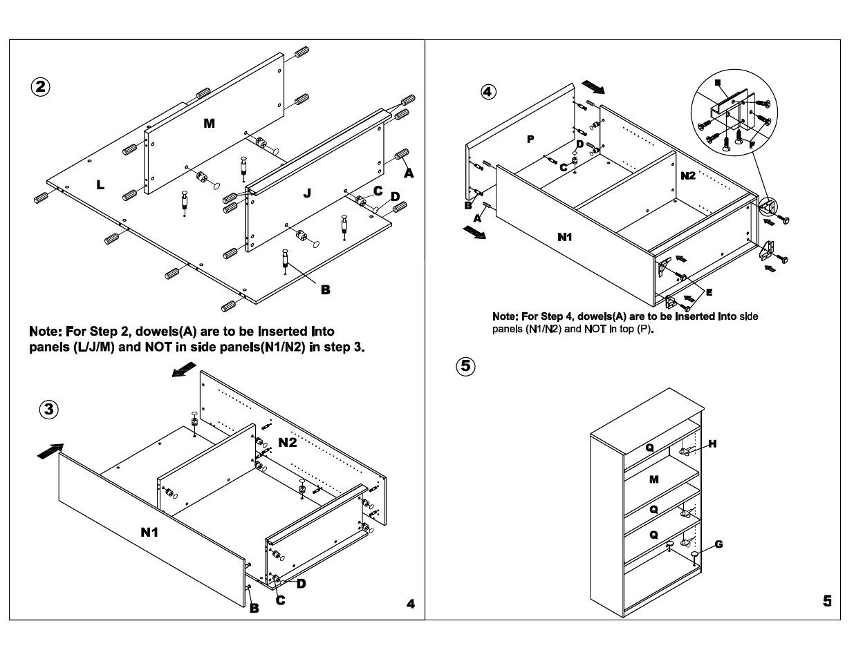 Mayline VB5 Bookcase,5 Shelf User Manual | Page 4 / 5