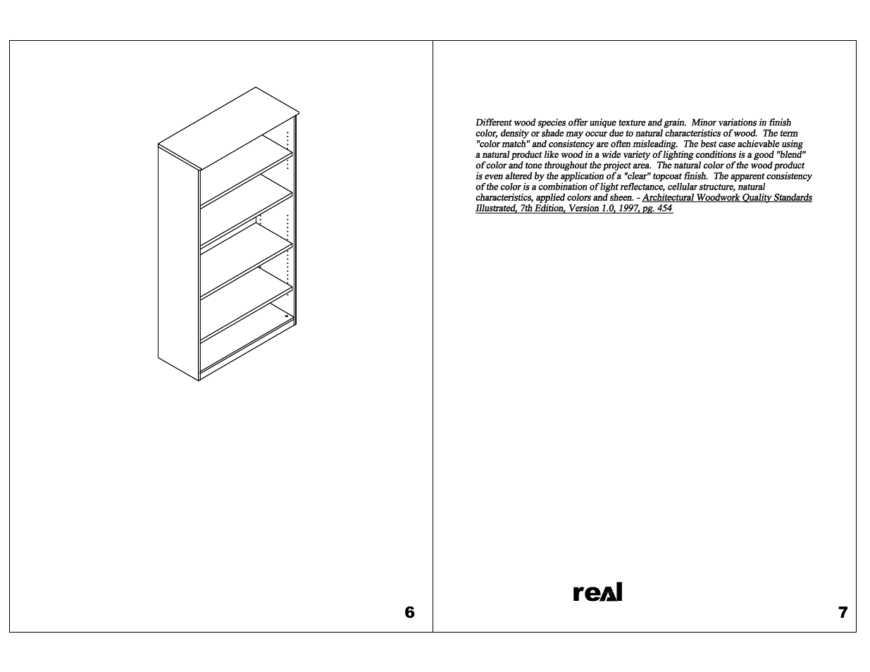 Ore l ffice, Real office care instructions | Mayline VB5 Bookcase,5 Shelf User Manual | Page 5 / 5