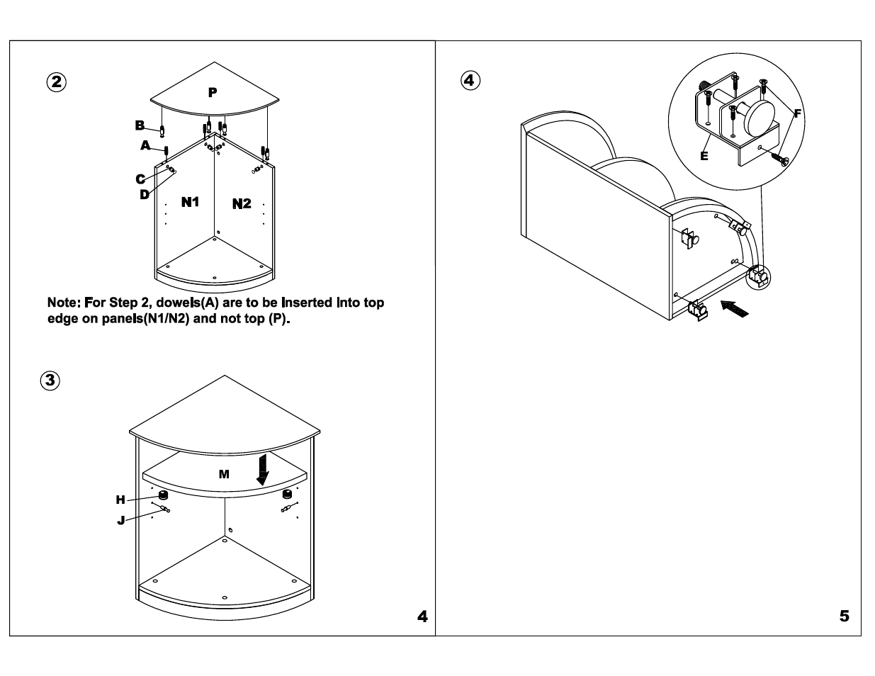 Mayline VBQ2 Bookcase,2 Shelf User Manual | Page 3 / 4