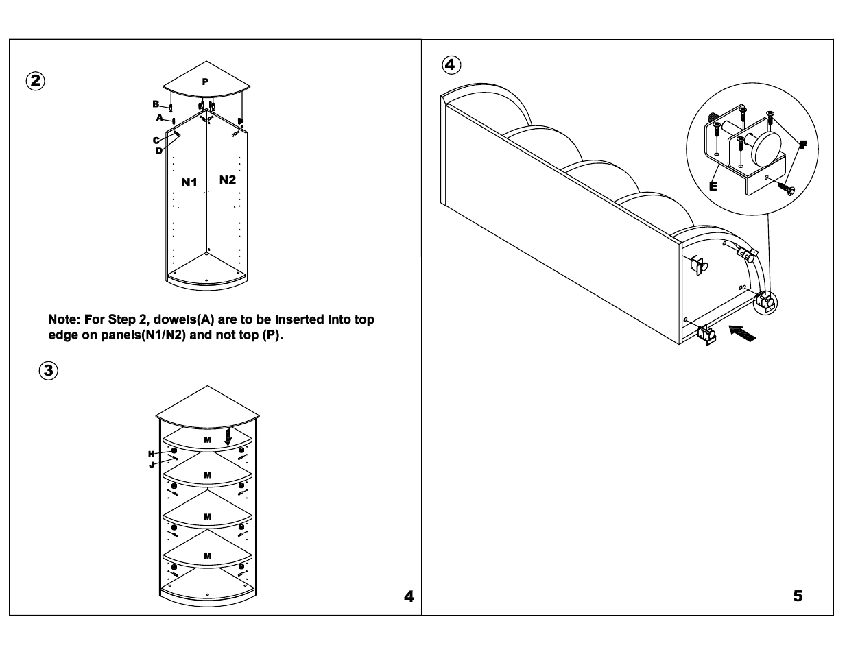 Mayline VBQ5 Bookcase,5 Shelf User Manual | Page 3 / 4