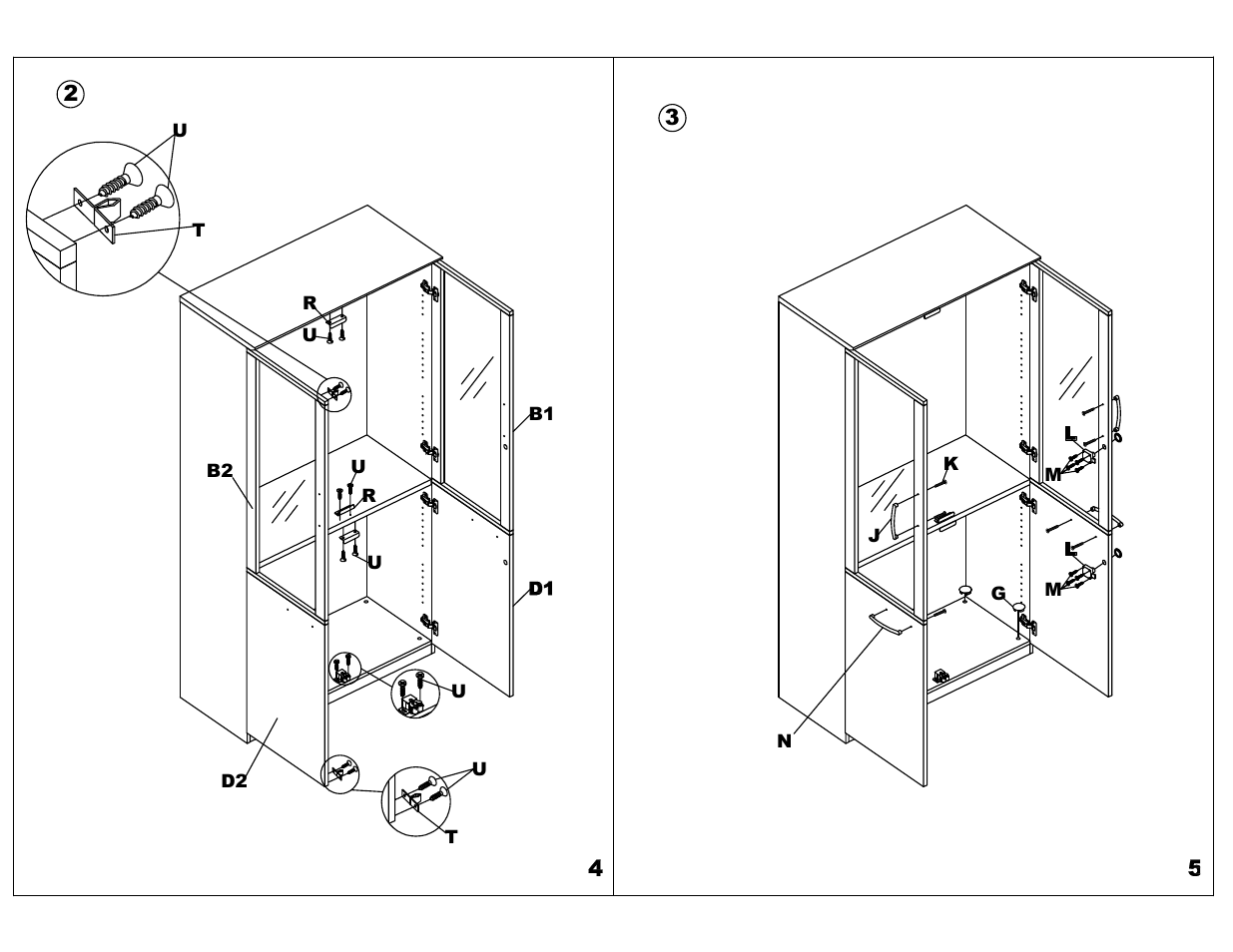 Mayline VHCD Doors for High Wall Cabinet User Manual | Page 3 / 5