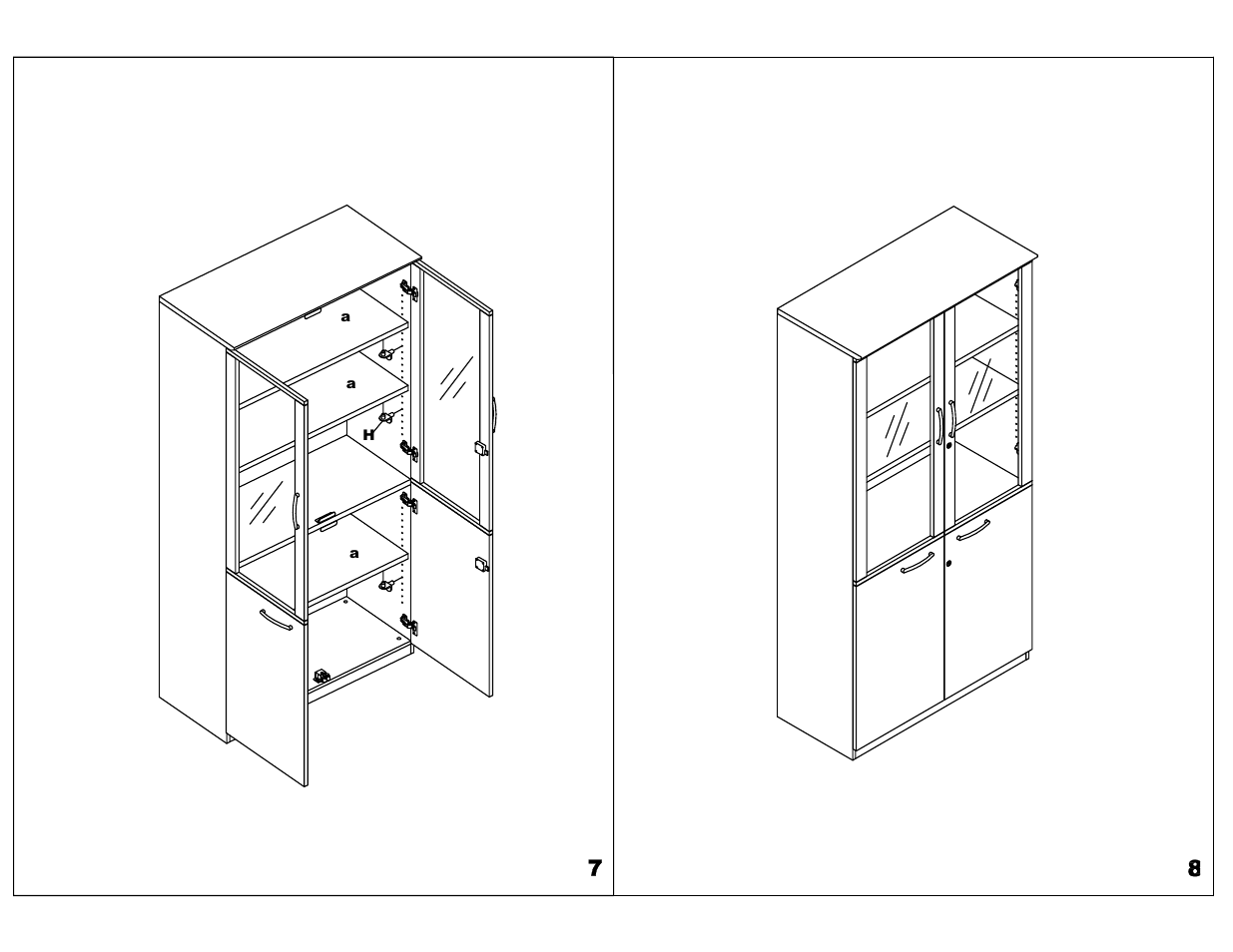 Mayline VHCD Doors for High Wall Cabinet User Manual | Page 4 / 5