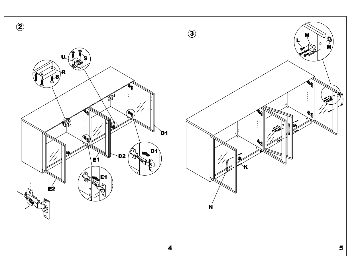 Mayline VLCWG Class Doors for Low Wall Cabinet User Manual | Page 3 / 6