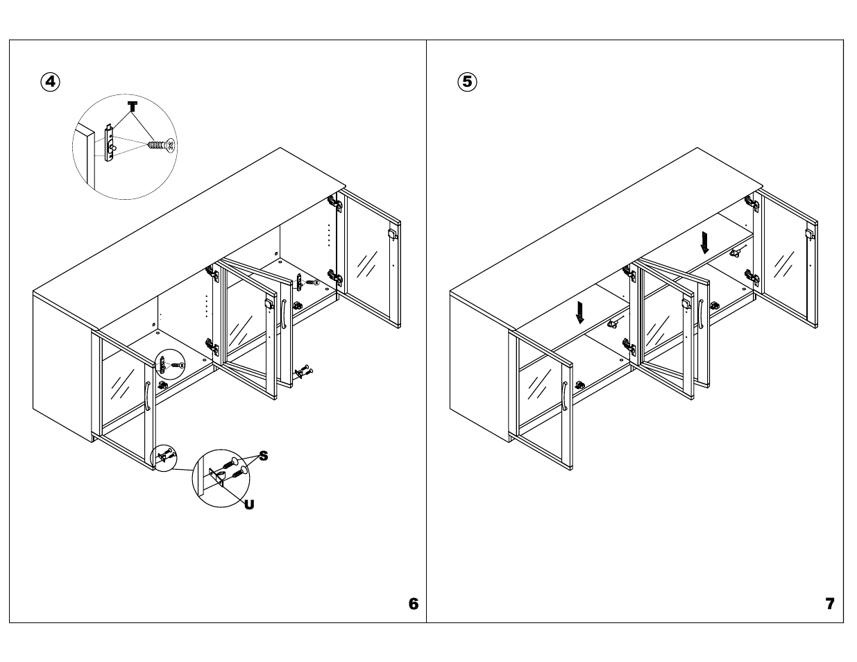 Mayline VLCWG Class Doors for Low Wall Cabinet User Manual | Page 4 / 6