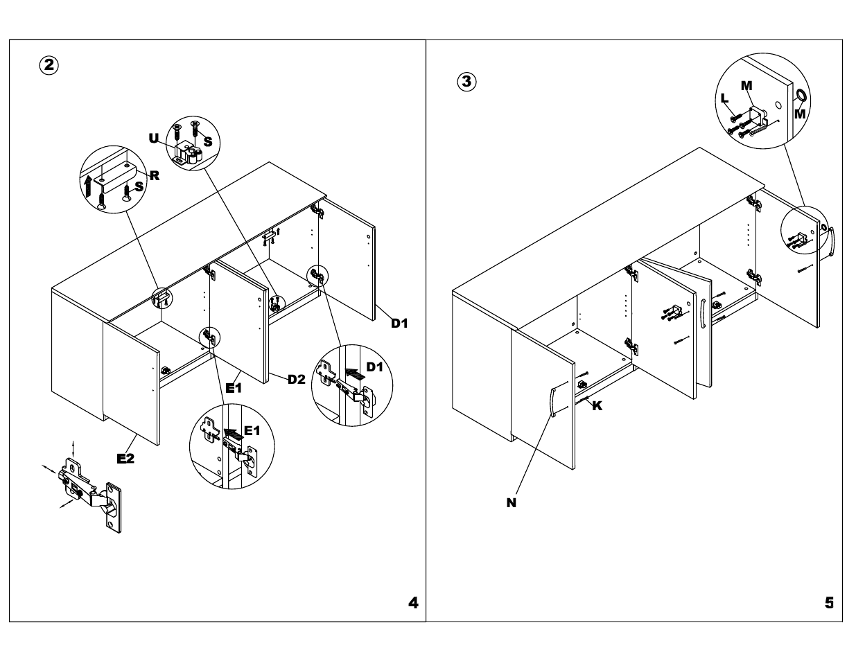 Mayline VLCWD Wood Doors for Low Wall Cabinet User Manual | Page 3 / 6