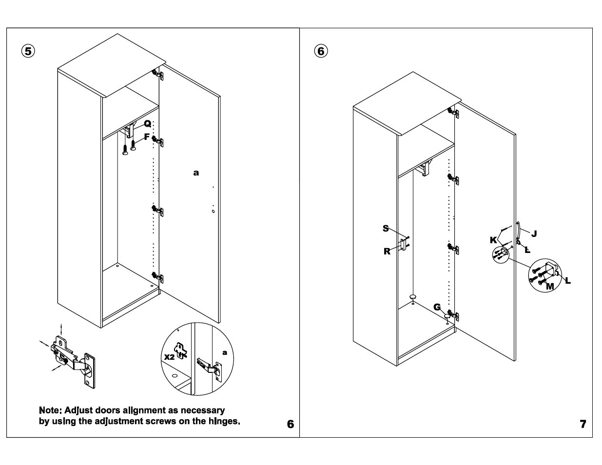 Mayline VWRDR Wardrobe Cabinet, Right User Manual | Page 4 / 6