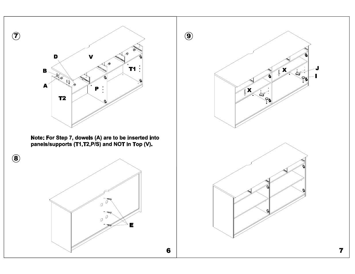 Mayline VBCZB 72" Buffet Cabinet Shell User Manual | Page 4 / 5