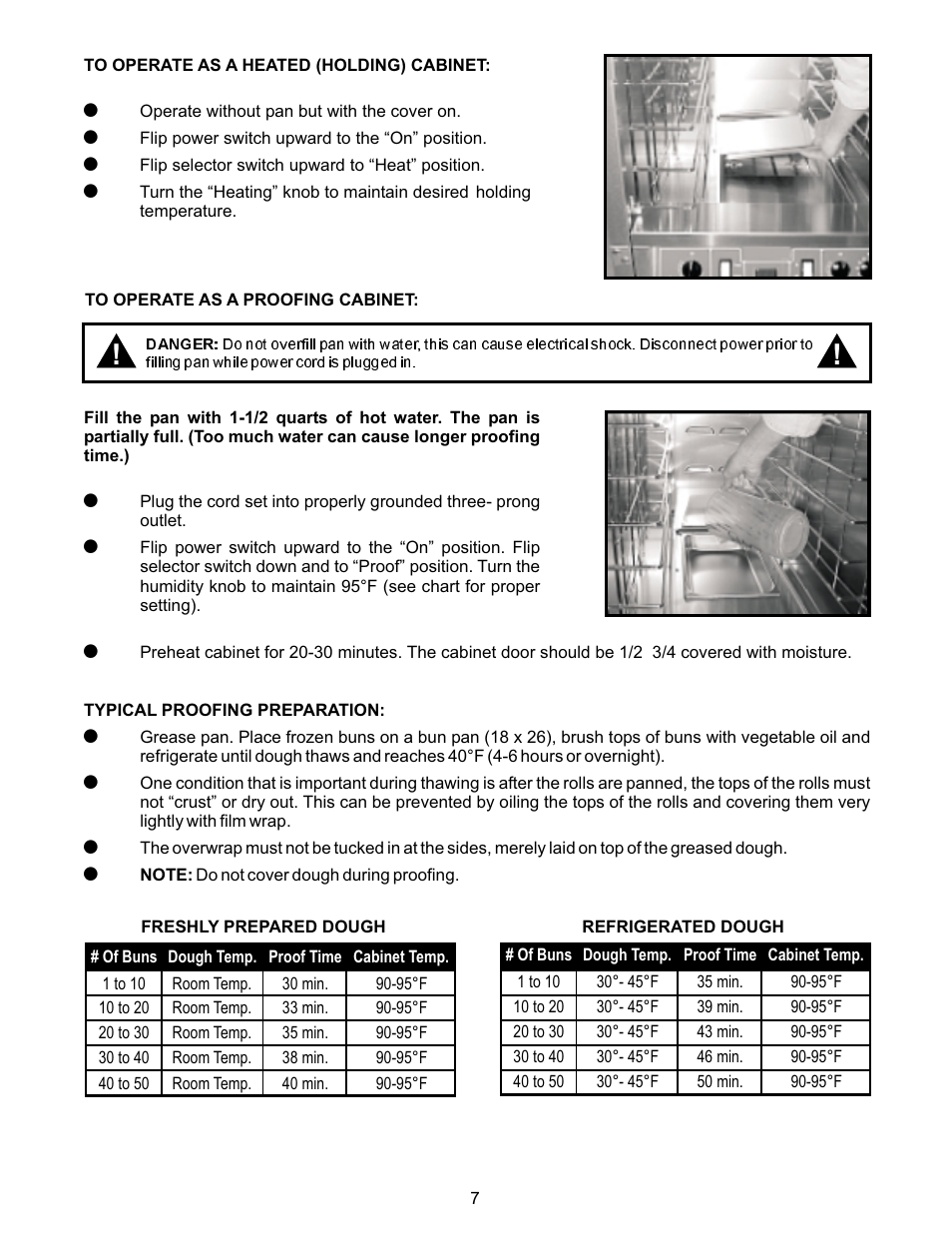 Bakers Pride Classic-Line Proofer Heater CPH70-MP17 User Manual | Page 7 / 16