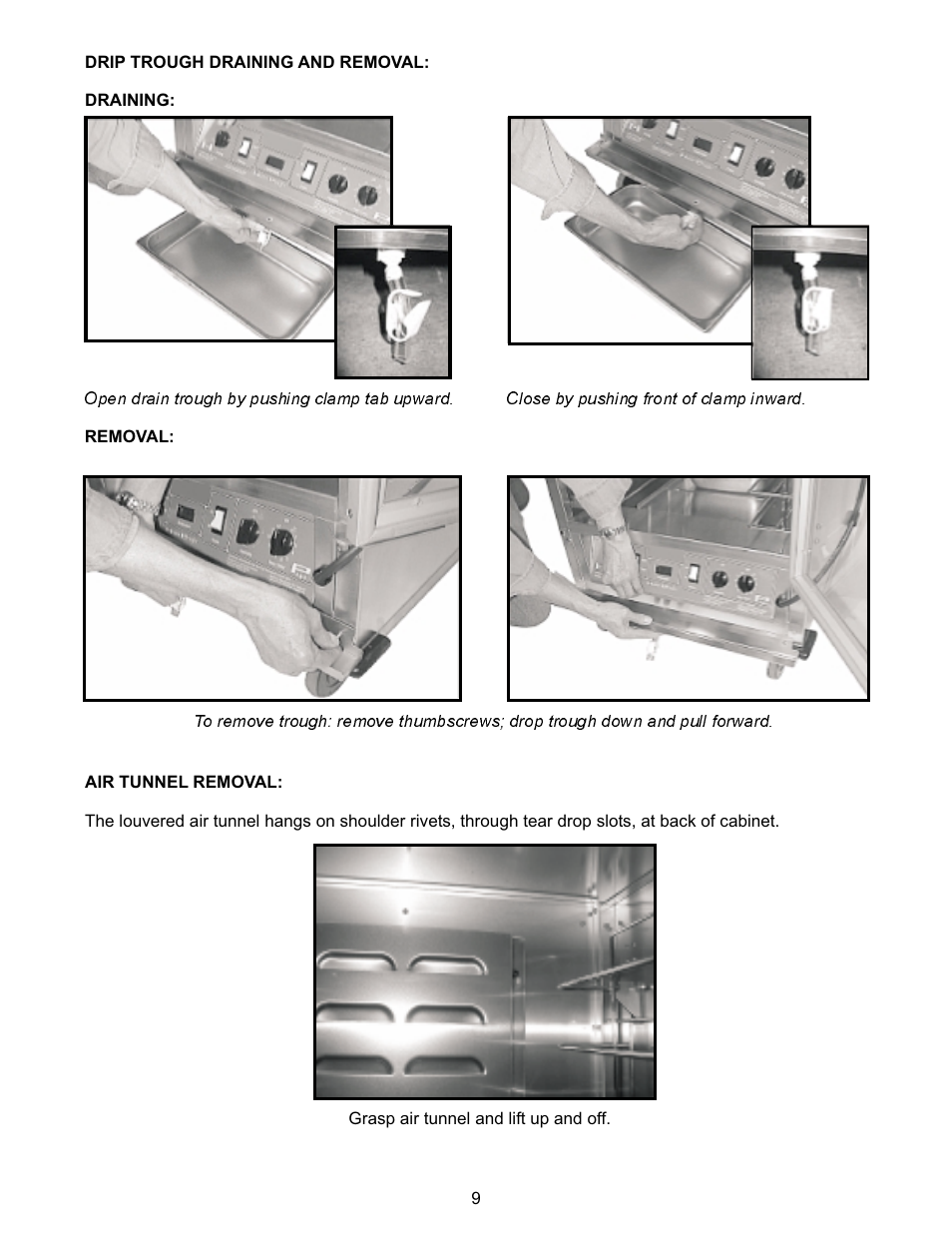 Bakers Pride Classic-Line Proofer Heater CPH70-MP17 User Manual | Page 9 / 16