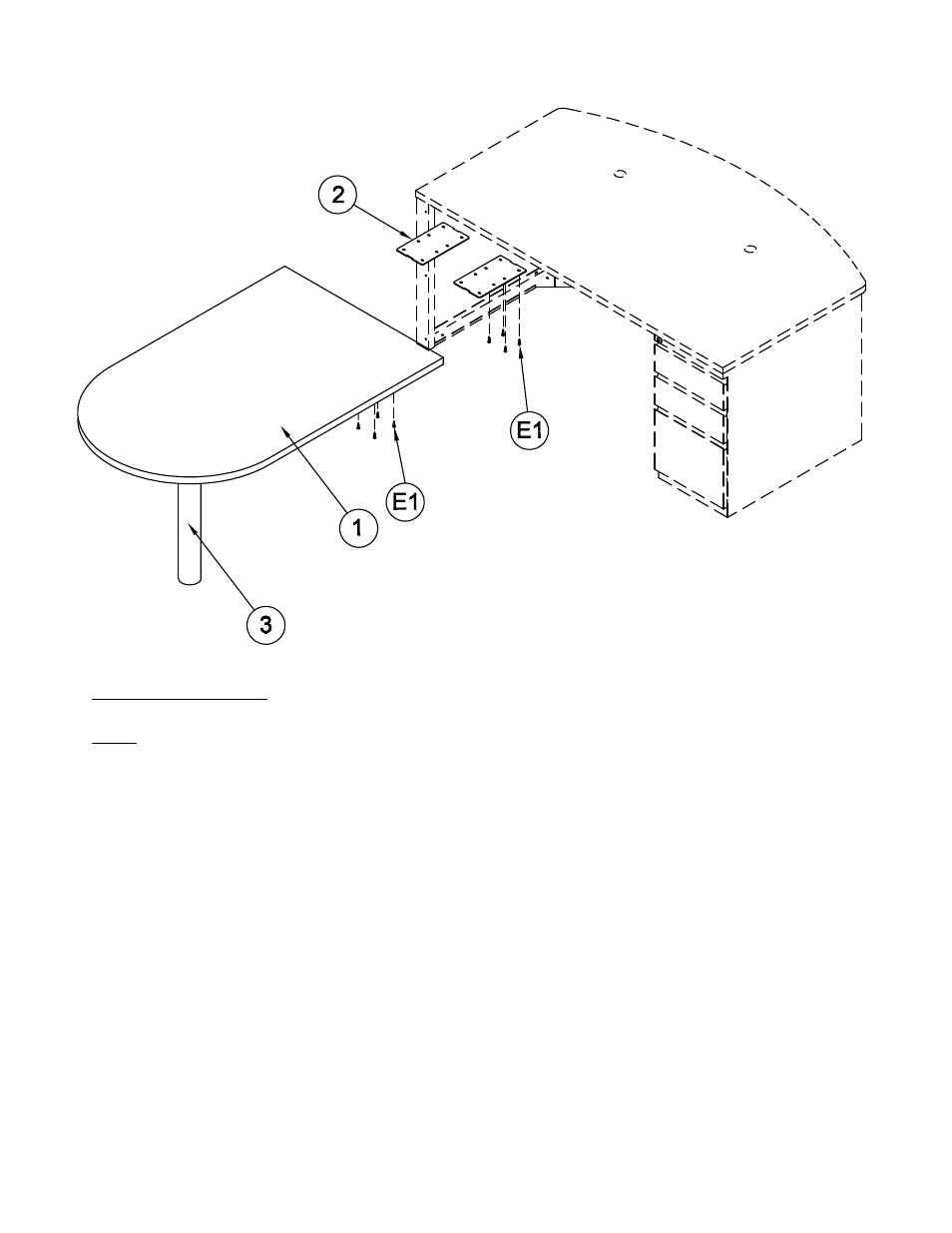 Mayline CSII Adjacent Peninsula User Manual | Page 2 / 3
