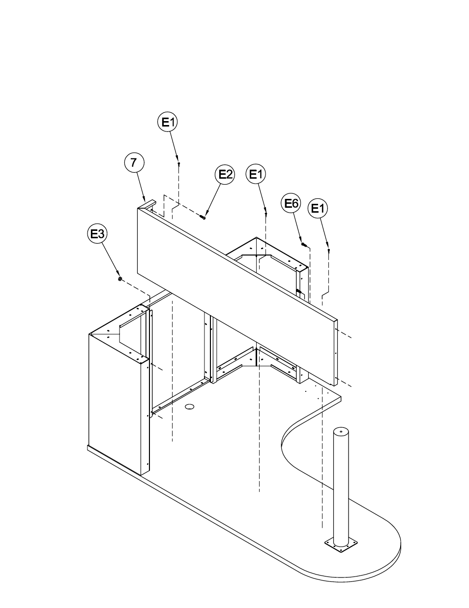 Mayline CSII "P Table & "P" Table w/Conference End" User Manual | Page 3 / 4
