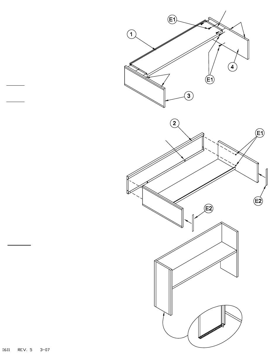 Mayline CSII Open Shelf Overhead User Manual | Page 2 / 2