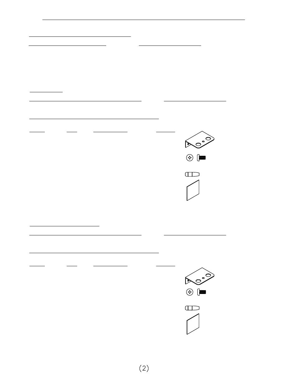 Worksurface hardware | Mayline Dual Starter User Manual | Page 2 / 5