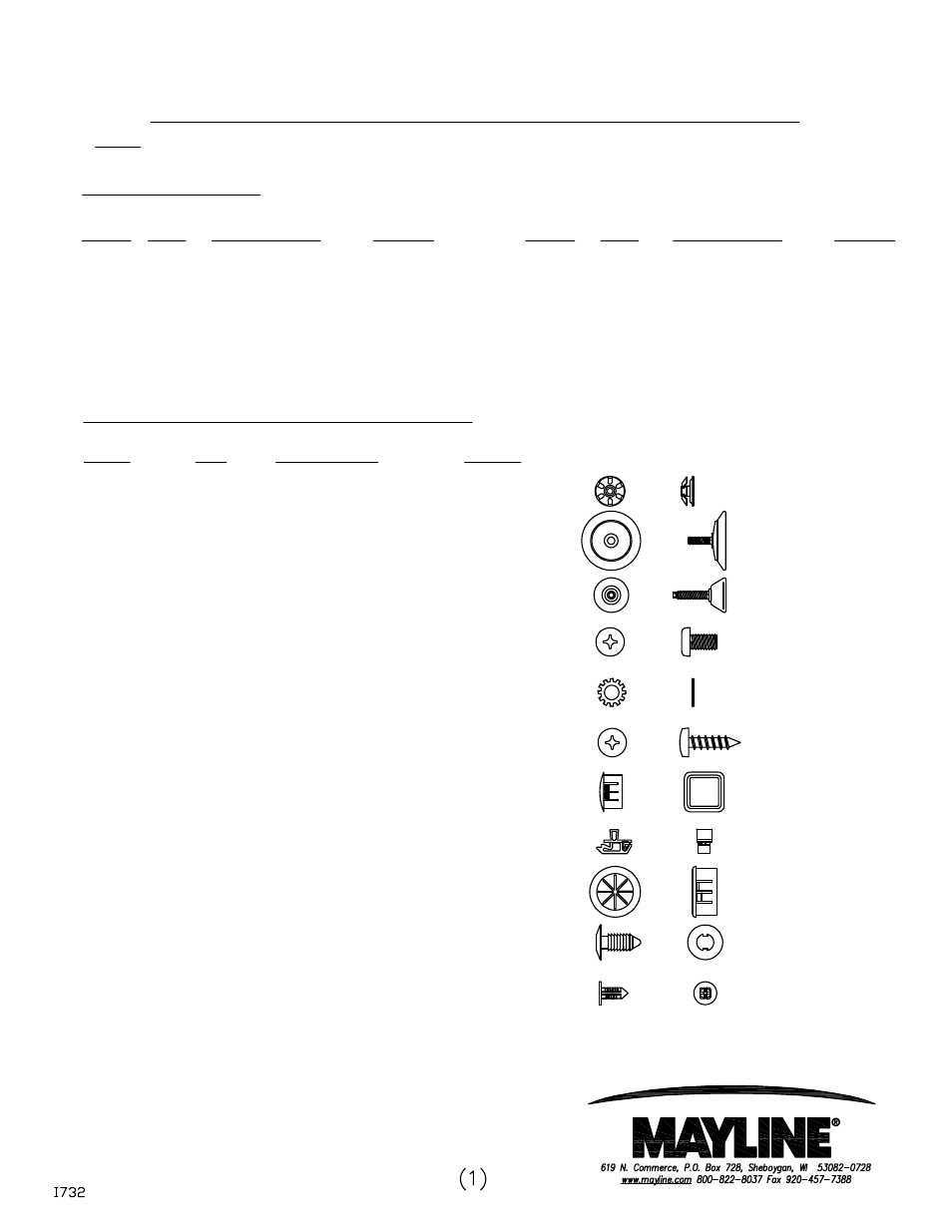 Mayline 120 Degree Starter User Manual | 7 pages