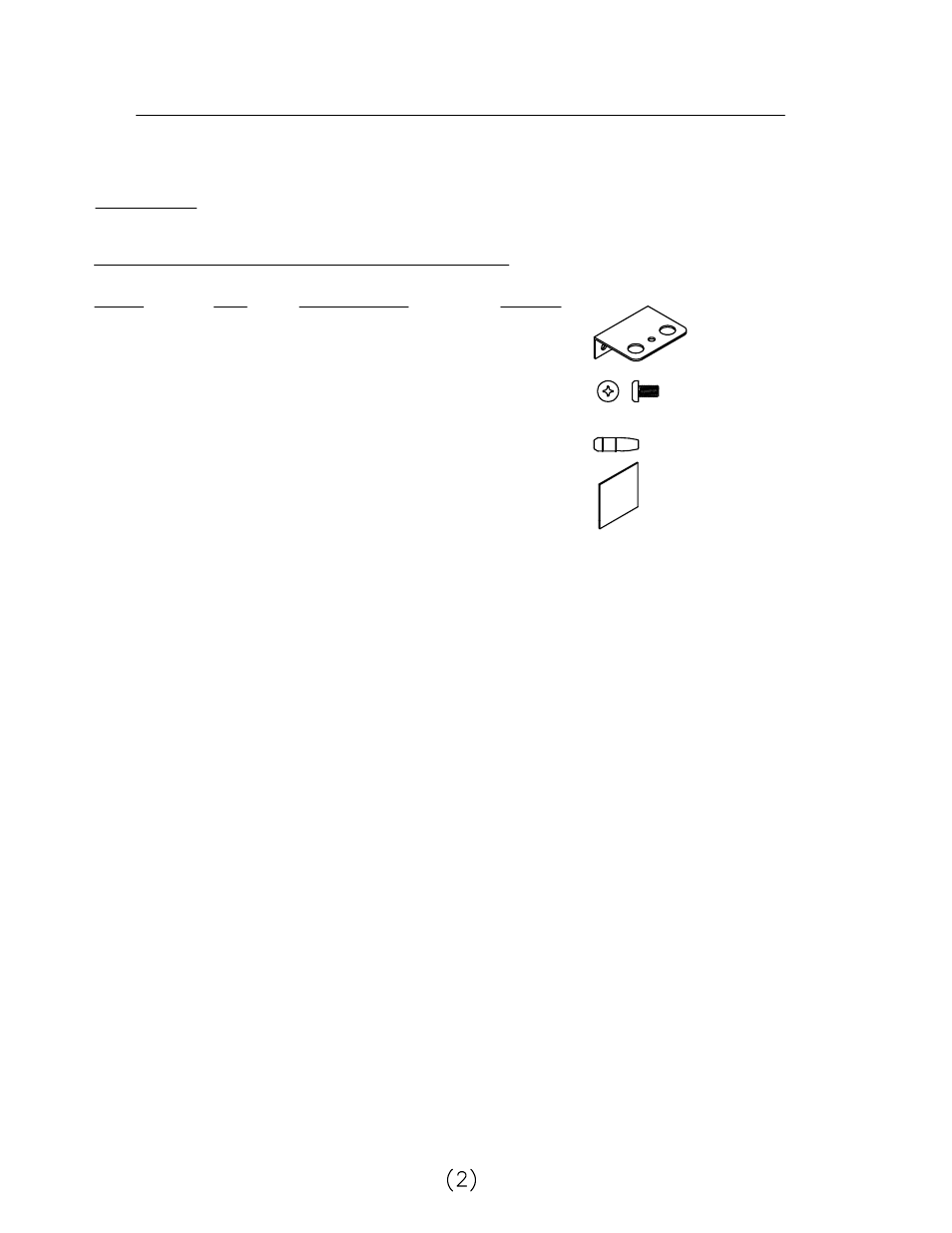 Work surface hardware | Mayline 120 Degree Starter User Manual | Page 2 / 7