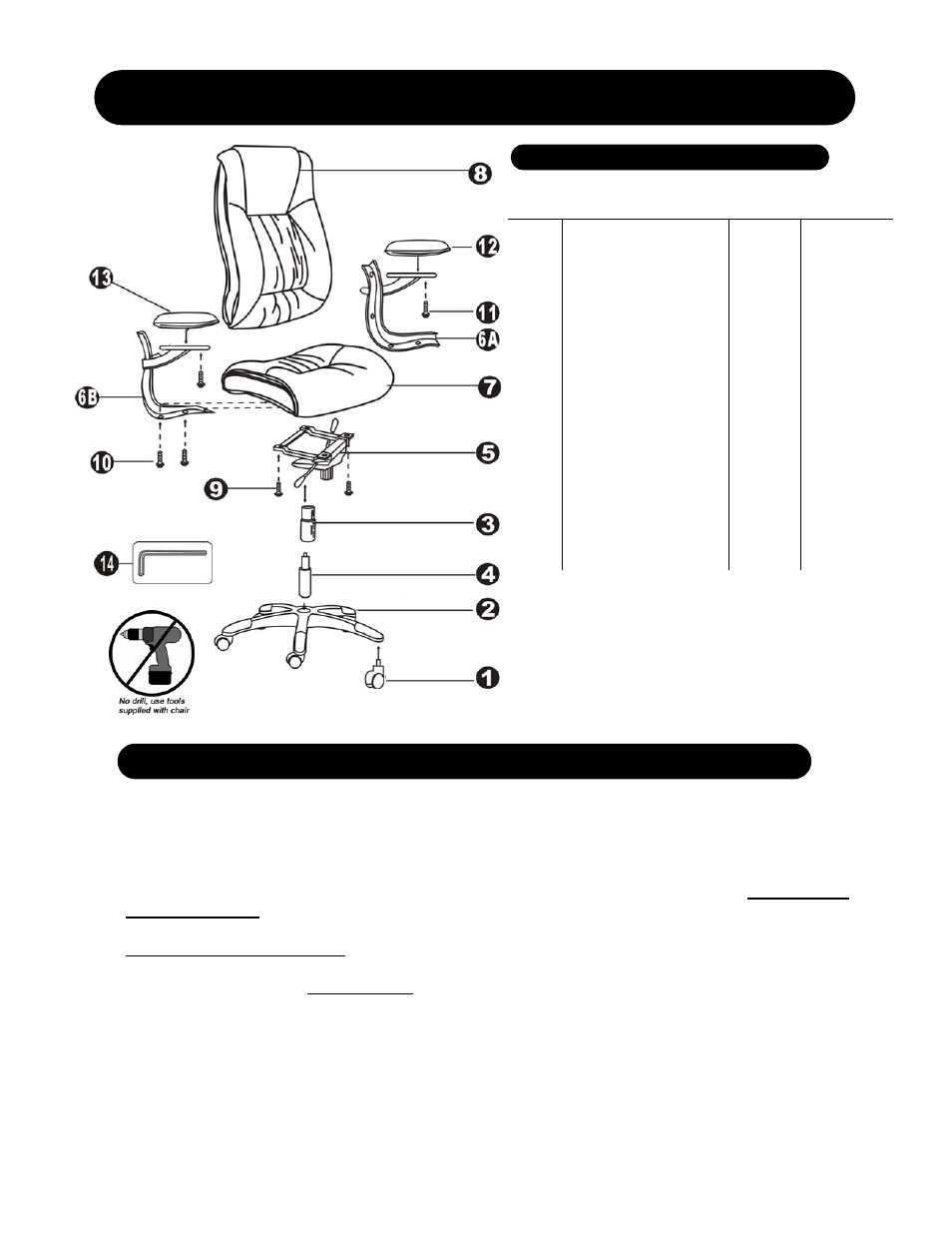 Item number: ulexbur / ulexblk | Mayline 100Series High-Back Chair User Manual | Page 2 / 2