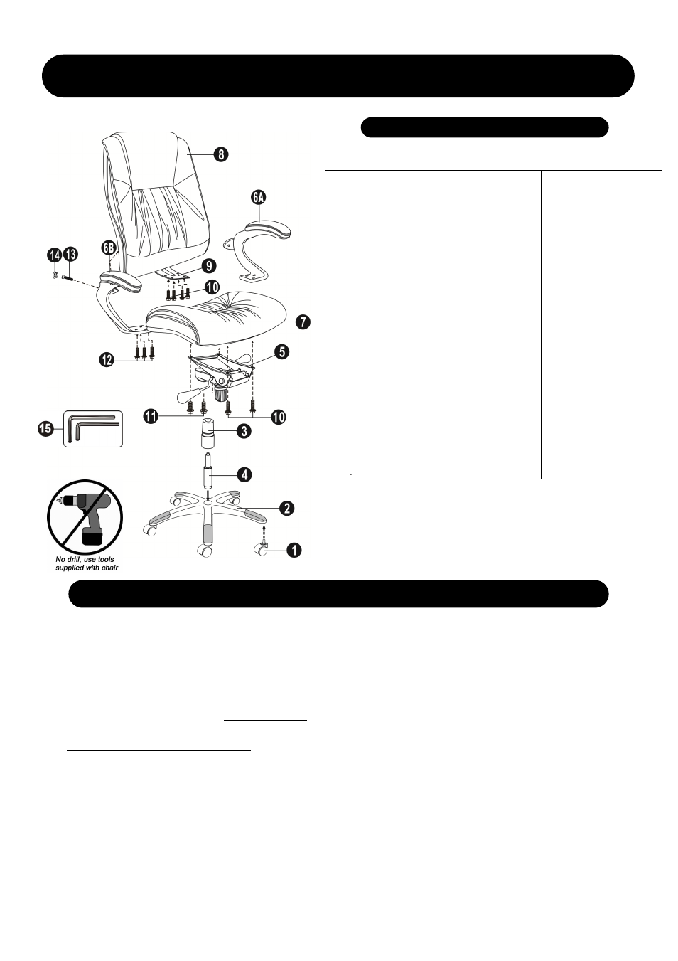 Item number: ulexbur / ulexblk | Mayline 100 Series High-Back Chair User Manual | Page 2 / 2