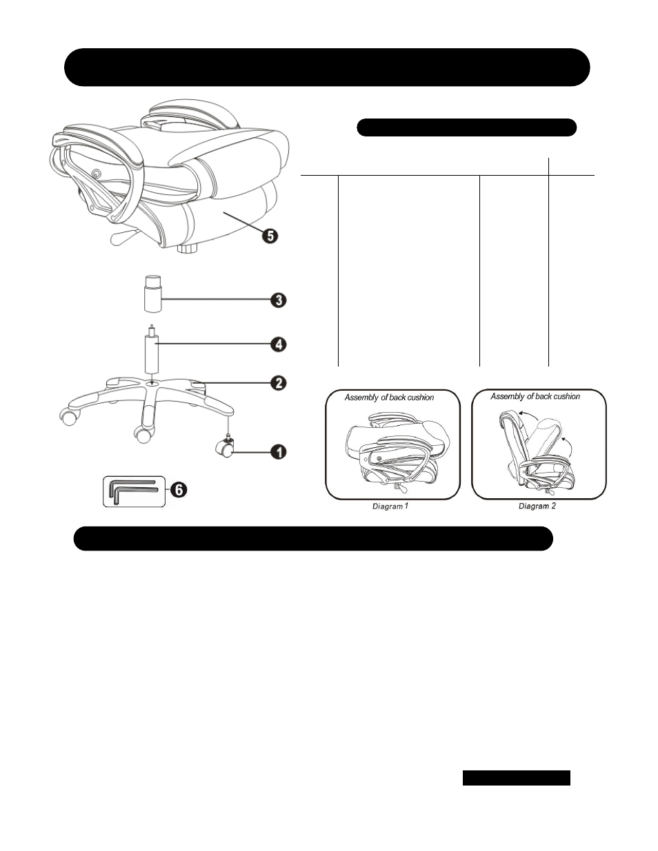 Item number: ul550hezblk | Mayline 500 Series High-Back Chair User Manual | Page 2 / 2