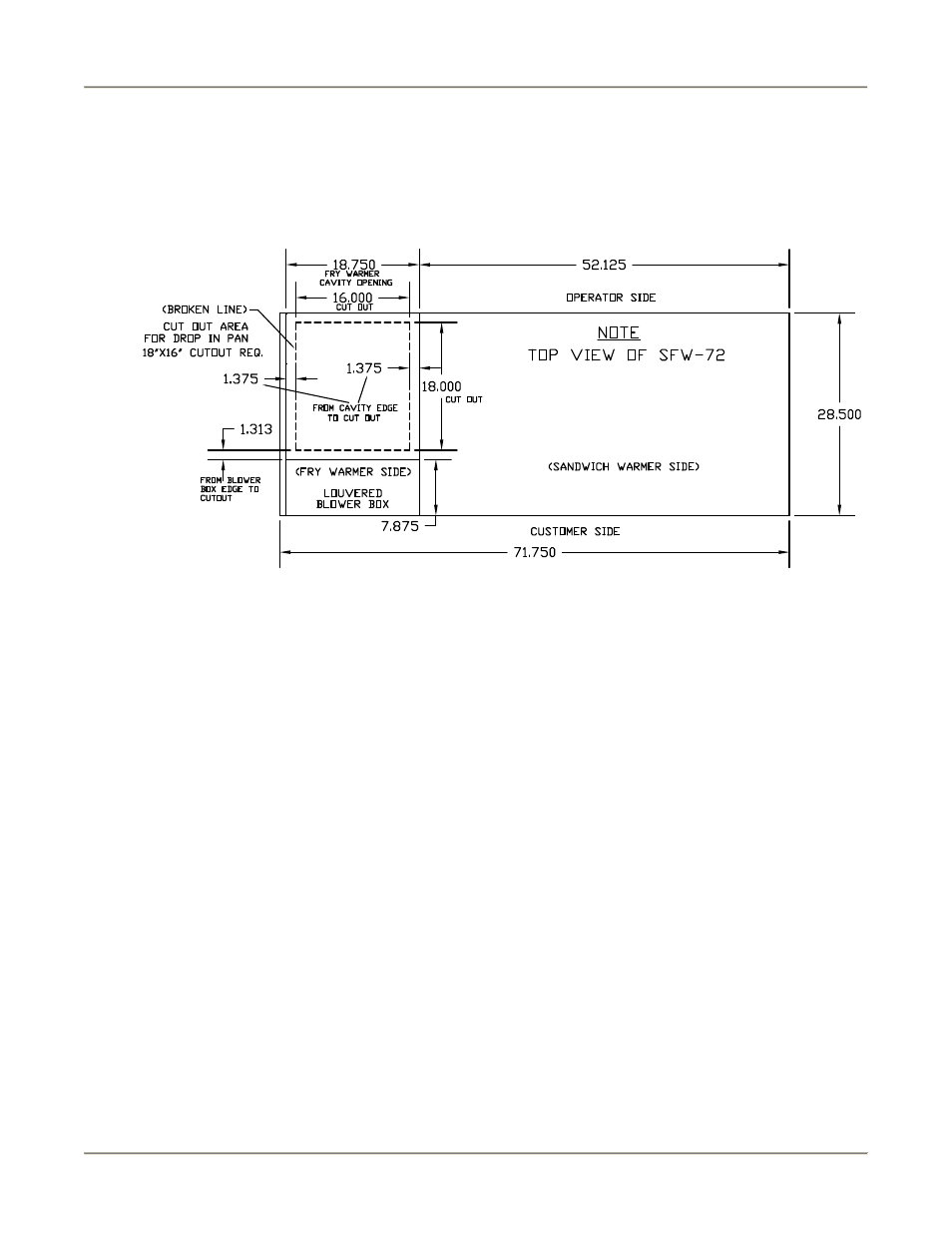 Left-sided sfw-72 | BKI SFW-72 User Manual | Page 10 / 28