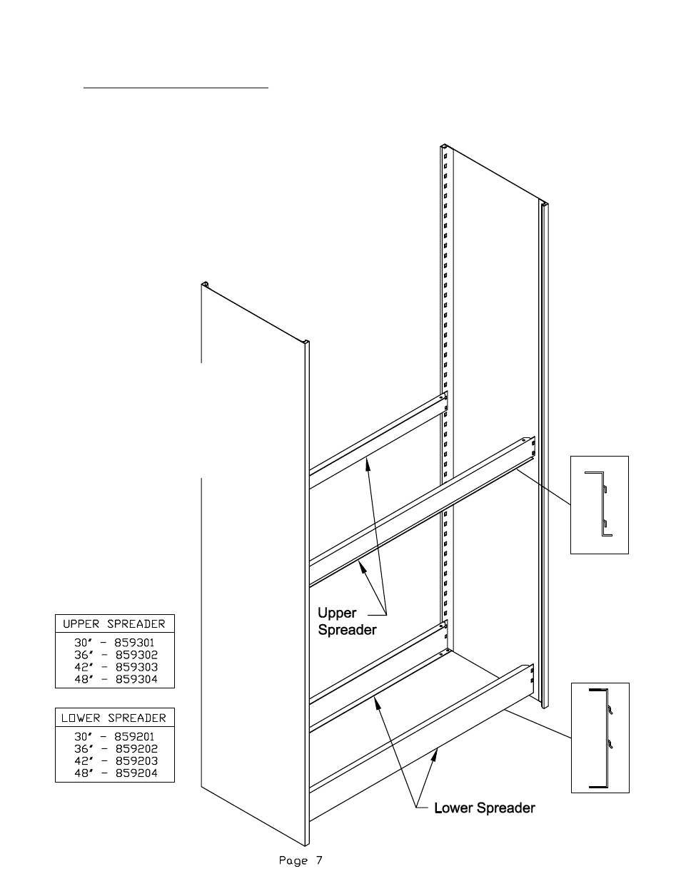 Rollout drawer assembly / installation | Mayline Four Post Shelving User Manual | Page 7 / 16