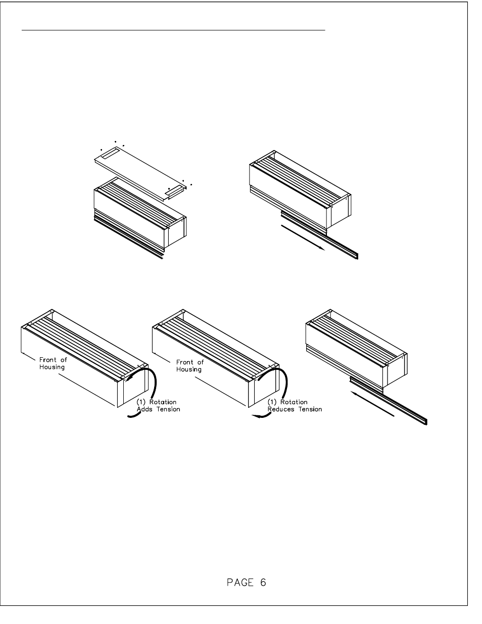 Tambour door trouble shooting | Mayline Security Shade User Manual | Page 6 / 8