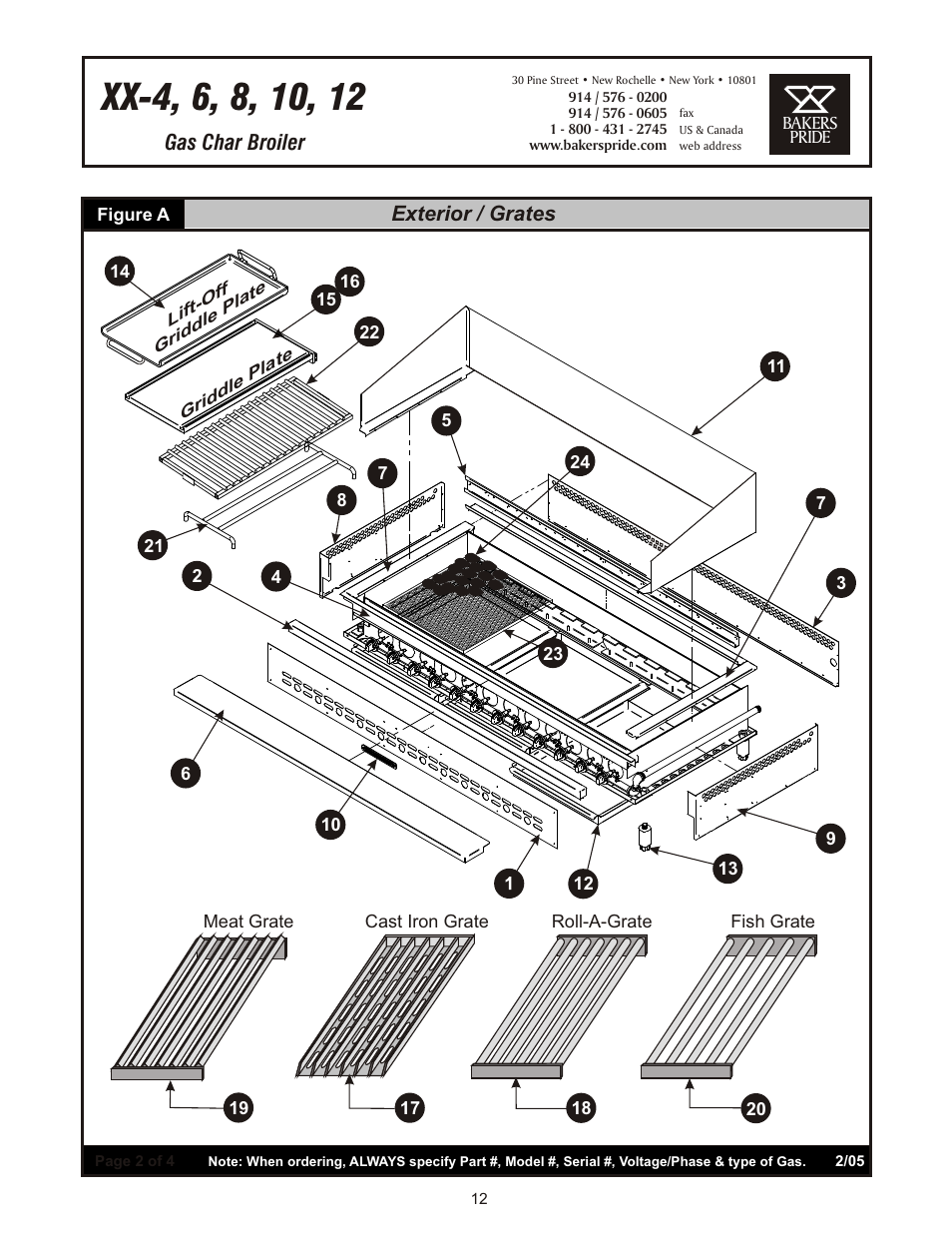 Bakers Pride Dante Series XX & CH User Manual | Page 12 / 16
