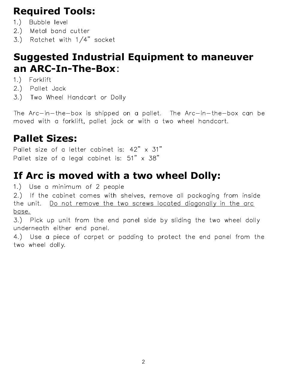 Mayline ARC-in-the-Box User Manual | Page 2 / 8