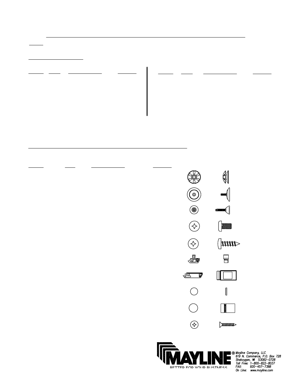 Mayline 12' Conference Table User Manual | 4 pages