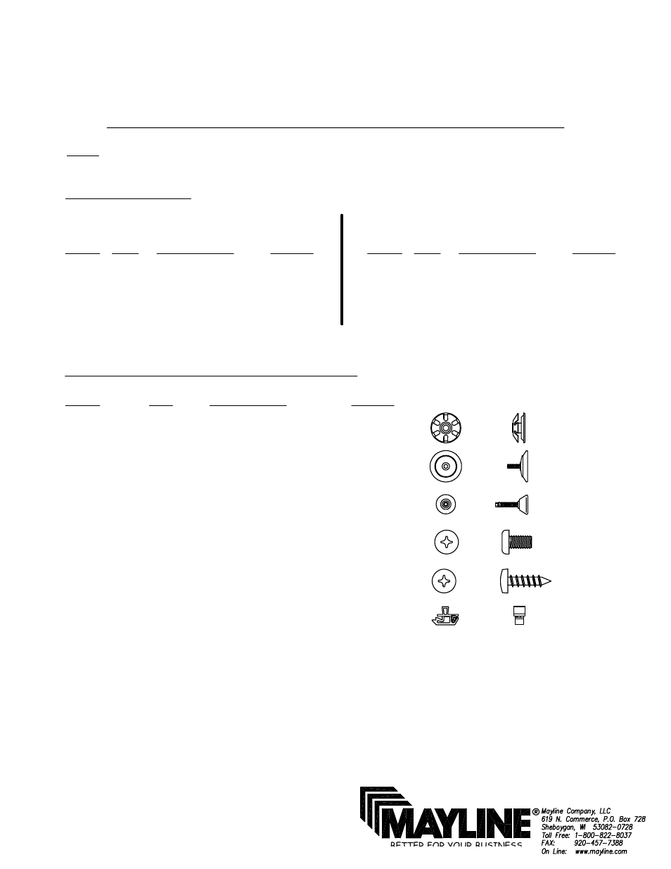 Mayline 10' Basic Conference Table User Manual | 3 pages