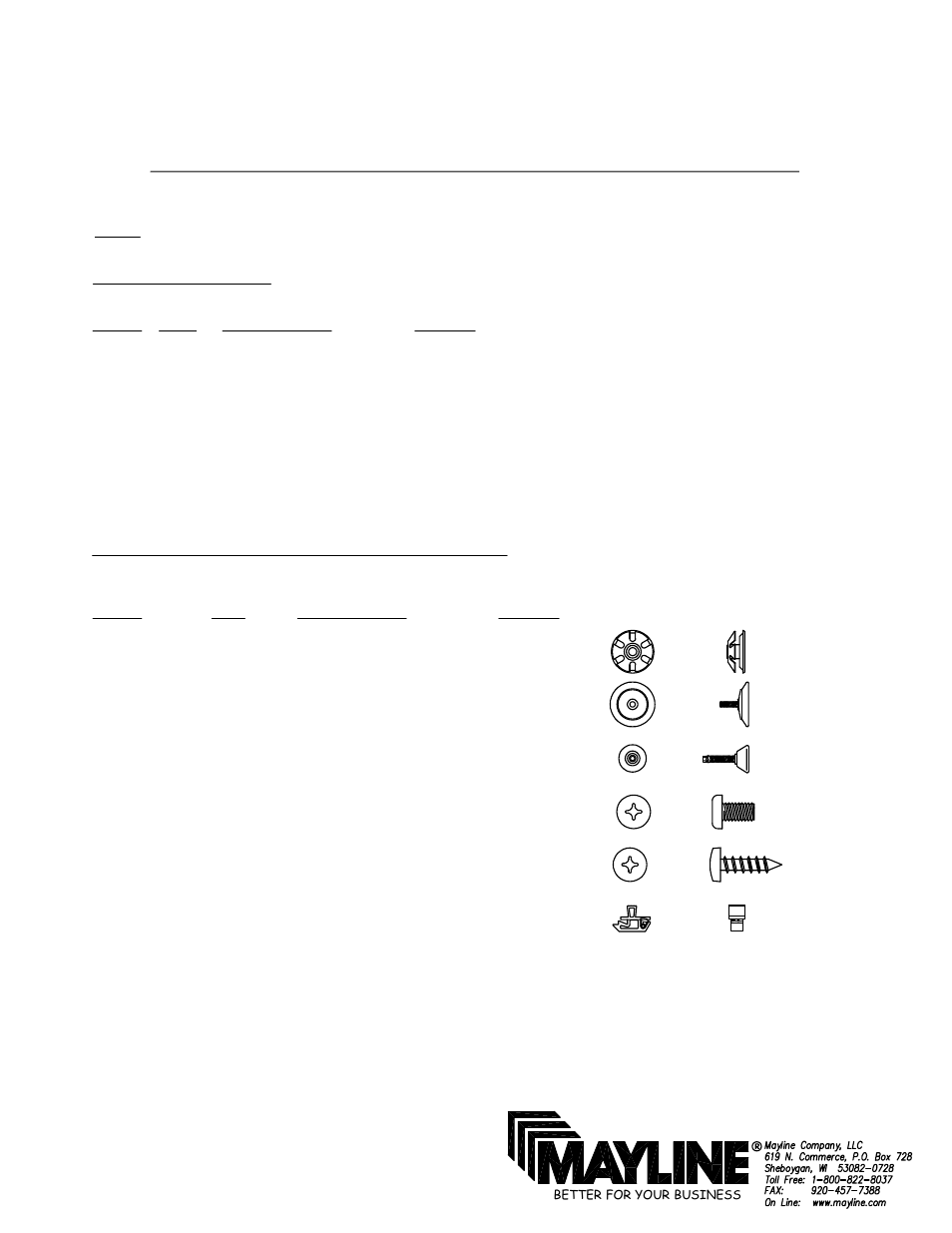 Mayline 12' Basic Conference Table User Manual | 3 pages