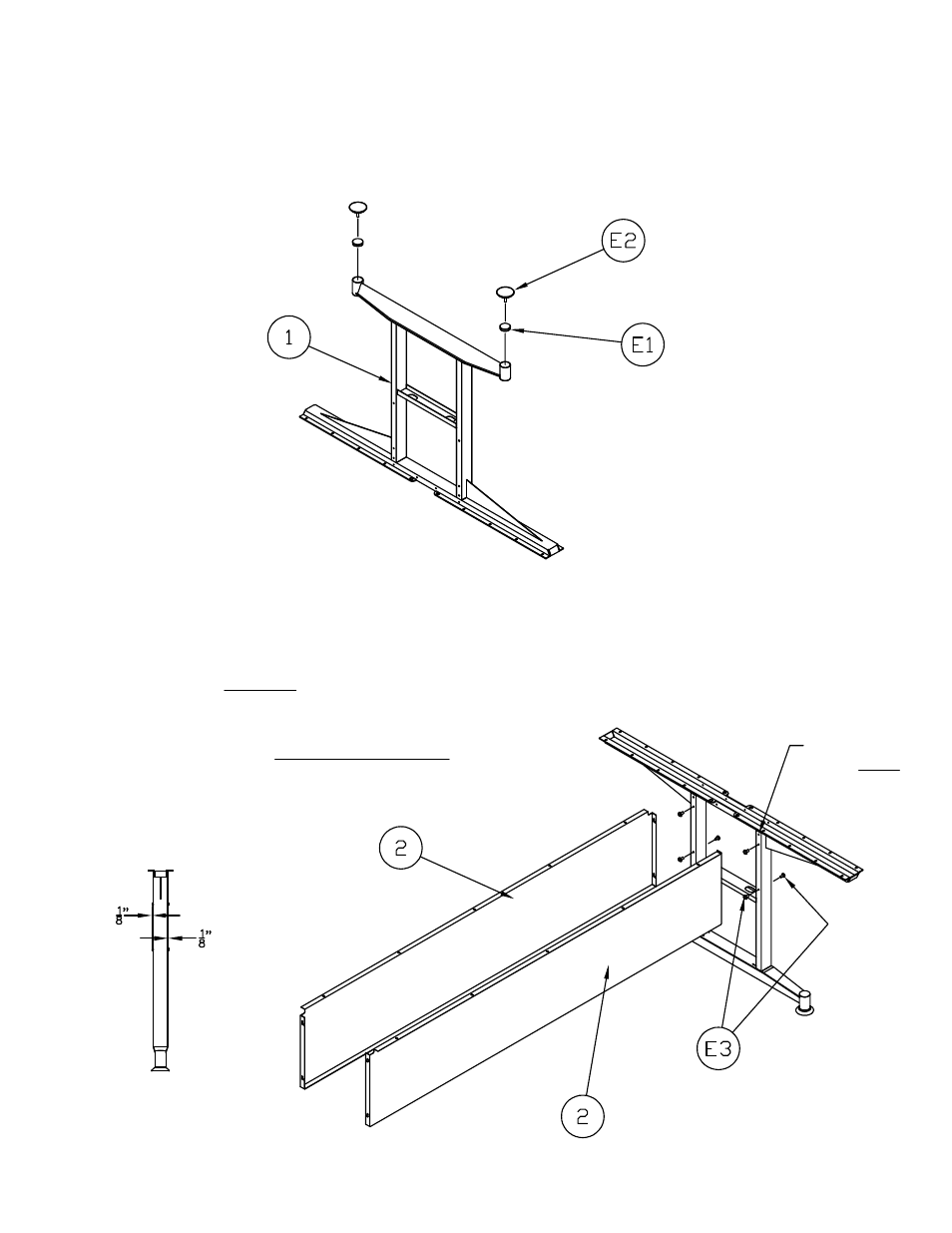 Mayline 6' Basic Table Adder User Manual | Page 2 / 3
