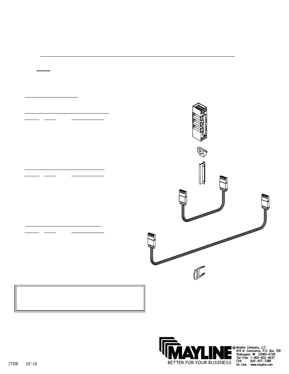 Mayline Electrical Conference Table User Manual | 3 pages