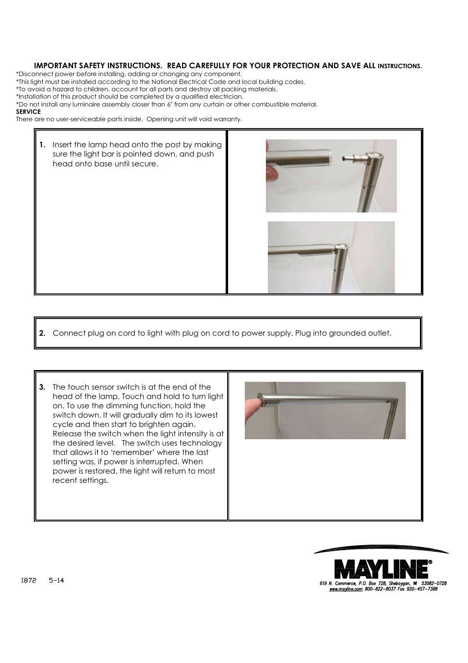 Mayline EZDR User Manual | 1 page